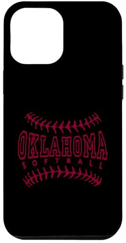 iPhone 15 Plus Oklahoma Softball Stitches Case