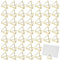 100 PCS Kartenhalter, Dreiecks-Tischkartenhalter, Tischplatte dicke und stabile Fotohalter, Mini-Visitenkartenhalter, Tischkarten für Party, Jubiläum, Bankett, Urlaubsdekoration (Gold)