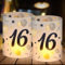 12 Windlicht Tischdeko 16 Geburtstag, Deko 16 Geburtstag Junge, Geburtstagsdeko 16 Junge, 16 Jahre Happy Birthday Tischdeko Schwarzes Gold, Geeignet für Teelichter oder Kerzen
