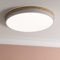 Brilliant LED Wand- & Deckenlampe mit Fernbedienung & CCT (3000 K - 6500 K) & hellbraunem Holz Rahmen vom Kautschukbaum | Ø 50 cm | 36 W | 4500 lm | aus/Kunststoff/Metall/Holz