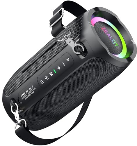 ZEALOT Bluetooth Speaker,70W Peak(50W) Booming Sound Speakers (Black)