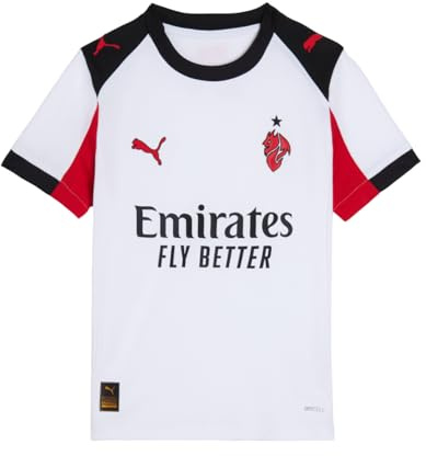 A.C. Milan - Wettbewerb Away, Saison 2025/2026, Fußball-T-Shirt, offizielles Produkt, Kinder, 8 Jahre