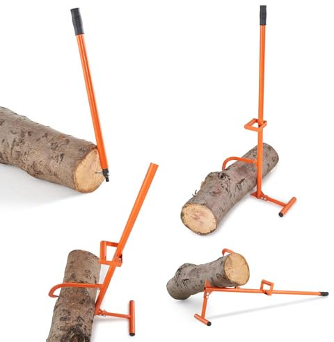 VEVOR Elevador de Troncos Resistente Mango de Metal de 1219 mm Gato para Troncos con Gancho de Inclinación Ajustable para Troncos de Diámetro de hasta 38 cm Gato para Enrollar, Levantar Troncos