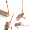 VEVOR Elevador de Troncos Resistente Mango de Metal de 1219 mm Gato para Troncos con Gancho de Inclinación Ajustable para Troncos de Diámetro de hasta 38 cm Gato para Enrollar, Levantar Troncos