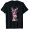 #snirt lustiges Zebra mit Kaugummiblase pinker Sonnenbrille T-Shirt