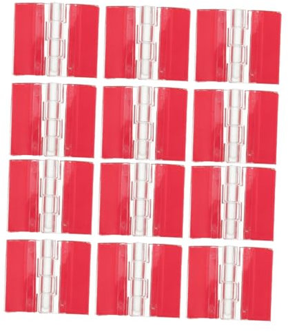 JECOMPRIS 12stücke Scharnier Aus Acryl Transparent Kleines Klavierscharnier Selbstklebend Für Schranktüren Ausstellungsständer Boxen Und Modelle
