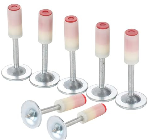 MyyYiTar Manuelle runde Nägel für Beton-Naglerpistole, 7,3 mm Durchmesser, 32 mm lang, Mehrzweck-Stahlnägel, Wandbefestigung, Werkzeug-Set, Zubehör, 150 Stück (32 mm, rot)