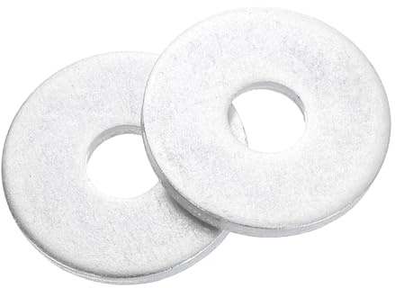 QUARKZMAN 20 Stück Runde Unterlegscheiben M6 x 20 x 2 mm, 6061 Aluminium Dichtscheiben Silber Beilagscheiben Set, O Ring Flache Dichtungsringe für Schrauben Muttern Gewindestange