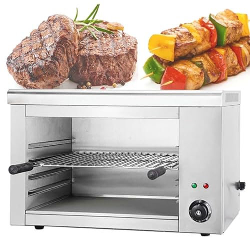 Griglia elettrica for fondere il formaggio,griglia for salamandra commerciale da 2200W,griglia for salamandra da banco in acciaio inossidabile, forno automatico for pesce e verdure, for uso domestico