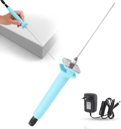 HOVCEH Cortador de Espuma Electrico, 15cm Cortador Poliestireno, 18W Pluma de Corte de Espuma, Cortadora Eléctrica De Alambre Caliente, Hilo CalienteCortador para Bordes de Corte