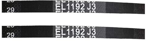 EL1192 J3 Washing Machine Belt, Compatible for Whirlpool, Compatible for Indesit， Washing Machine Parts(EL1192-2pcs)