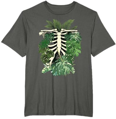 Squelette Corps de Plante Monstera Feuille Plante Maman Jardinage Femme T-Shirt