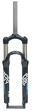 FKXSXAZ 24 Zoll Federgabel, 100 mm Federweg, Schultersteuerung, Mountainbike-Gabel mit Scheiben-/V-Bremse