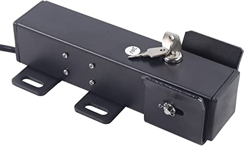 Serratura elettrica, serratura automatica, per cancello girevole DC 24 V, con 2 metodi di sblocco per controllo di accesso e sicurezza