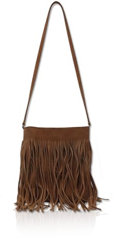 70er Jahre outfit Damen, Cowgirl Outfit Damen, Kleine Handtasche mit Quaste, Kleine Handtasche mit Quaste, Hippie Kostüm Damen Crossbody Bag, Flower Power Kleidung, Karneval Kostüm, Faschingskostüme