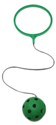 Jiuvaso Jeux de Sport, Jouets pour Chevilles, Corde à Sauter D'agilité pour Jeux de Fête, Jardin, Plage, Vert