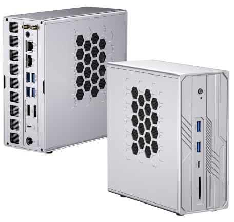 Thdeukoty Ryzen AI Max+ 395 AI Mini PC, 128 GB LPDDR5X 8400 MHz, 8TB SSD, Radeon 8060S, 126 Tops, 10GbE, WiFi 7, USB 4, vorinstalliert Windows 11 Pro, Quad-Display, für lokale KI-Workflows, Gaming