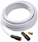 Vivanco SAT Anschlusskabel Set 20m inkl. 1 F-Stecker 110dB weiß