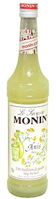 MONIN Sirop d'Anis pour Cocktail, vin aromatisé, Limonade et Eau Plate - Arômes Naturels - 70cl