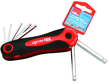 Hilka 21150702 Pro Craft Metric Ball Point Hex Key Set
