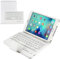 New staccabile tastiera Bluetooth wireless custodia Lichi modello Smart Cover in pelle con supporto per iPad Mini 4 – bianco