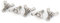 sourcing map 5Stk 304 Edelstahl Flügel Bolzen Schmetterling Schraube M5 x 10mm DE de