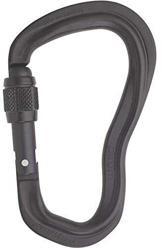AustriAlpin Pirum GI Screwgate Karabiner with Visual Safety Band schwarz