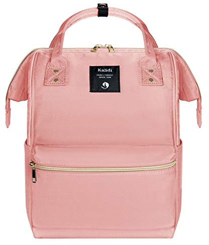 KALIDI Rucksack Damen Rucksack Herren Mädchen Jungen & Kinder Vintage Schulrucksack mit laptopfach für 15 Zoll Notebook，wasserdichte Schultasche,Rosa