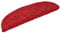 vidaXL 15x Stufenmatte Halbrund rutschfest Stufenmatten Treppenmatten Treppenteppich Stufenschoner Treppenschoner Treppenschutz Matte Rot 56x17x3cm