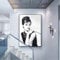 NIMCG Audrey Hepburn Porträt Make-up Poster Auf Leinwand Wandkunst Modulare Wandbild Für Wohnzimmer Dekoration (Kein Rahmen) R1 60x90 cm