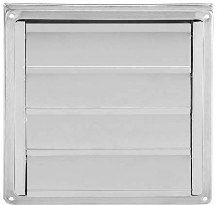 Fdit Cubierta de Rejilla de ventilación de Aire de Acero Inoxidable de 100 mm Ventilación de conducto de Pared Secadora Extractor Salida de Ventilador