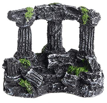 ppactvo Aquarium Deko Aquarium Dekoration Harz Simulation Antike Ruinen Bogenform Deko Aquarium Aquarium-Deko Für Aquarium 2