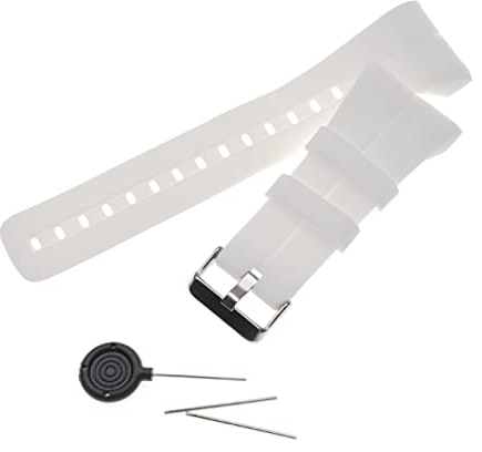 vhbw Ersatz Armband kompatibel mit Polar M400, M430 Fitnessuhr, Smartwatch - 14,5 + 8,9 cm Silikon weiß
