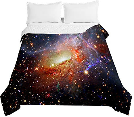 Oduo Moderna Colcha de Verano Colcha Bouti Colcha Acolchada para Cama Suave y Cómoda - Edredón Fresca Lavable para Primavera y Entretiempo Individual Matrimonio Infantil (Luz,150x200cm)