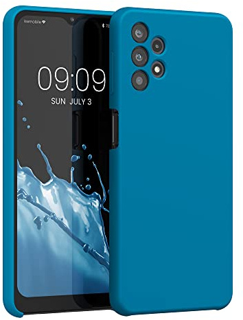 kwmobile Handyhülle für Samsung Galaxy A32 5G Hülle - Case Silikon - Kabelloses Laden - Schutzhülle Cover in Karibikblau