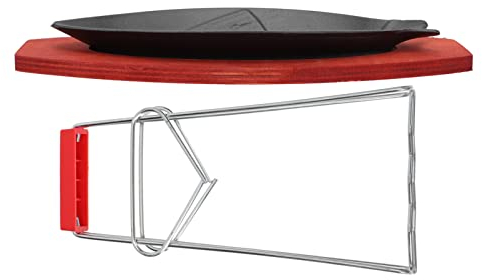 Cabilock Kreative Fischförmige Grillpfanne Antihaftbeschichtete Haushaltspfanne Für Barbecue Für Fisch Und Steaks Mit Praktischem Tragegriff Für Gartenpartys Und Grillabende