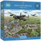 Gibsons Wings Over Windsor 1000 Piece Jigsaw Puzzle Military Warplanes Artwork Sustainable Jigsaw Puzzle Age 14+ for Adults Teens | Premium 100% Recycled Board | Great Gift | Gibsons Games