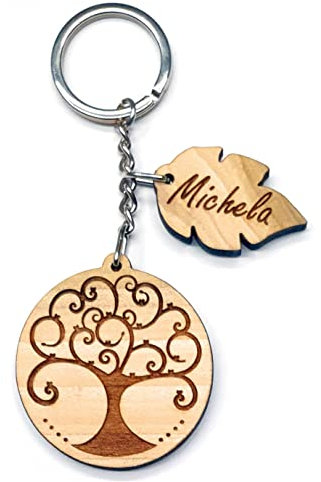 Portachiavi personalizzato albero della vita - il regalo perfetto per le maestre o gli alunni - decorazione bomboniere nascita, battesimo, comunione, cresima, laurea - idea regalo chiusura scuola