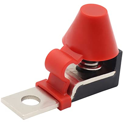 Autobatterie Sicherungshalter Terminal Sicherungsblock Kit mit Schutzkappe 100A Sicherungshalter Batterie-Sicherungsklemmen Wasserdichter Stud Single Terminal Sicherungsblock Anschluss Sicherungsblock