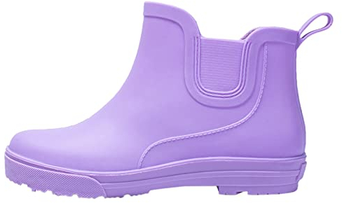 Stivali Pioggia Donna Gomma Antiscivolo Antipioggia Stivaletti Pioggia Donna Antivento Stivaletti Pioggia Donna Gomma Leggero Morbidi Wellies Stivaletti Impermeabili Antivento Stivali Corti Comode