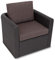 Sales Core Rattanmöbel Gartenmöbel Technorattan, 60x55x40 cm Loungemöbel Kissen Set für Rattan Korbsessel, Rückenlehne Sitz, Sitzkissen Outdoor Sitzpolster Gartenstuhl, Sitzauflage Rattan-Stuhl