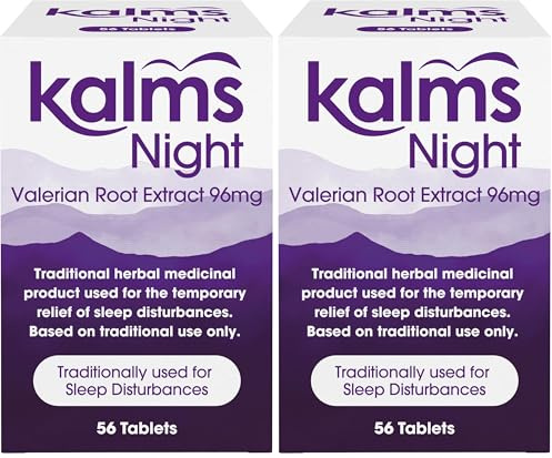 Kalms Night, 56 Tablets - Traditional Herbal Medicinal Product Used for The Temporary Relief of Sleep Disturbances (Pack of 2)