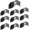 10 Clip per Lavello da Incasso, Montaggio Lavello Fissaggio Arco Clip di Fissaggio per Lavello Clip Regolabili in Acciaio inox Staffe di Montaggio per Cucina Bagno Doccia