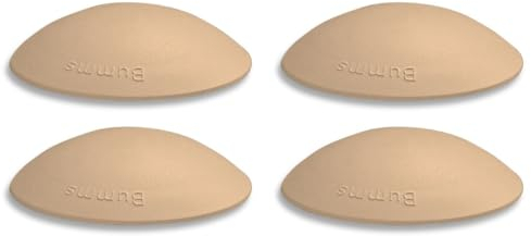 Bumms Türstopper für Boden und Wand Beige selbstklebend ohne bohren [4 Stück] - Ø 60 mm - Wandpuffer für Wandschutz aus Gummi - Türpuffer für Türanschlag, Türgriffschutz bei Wänden