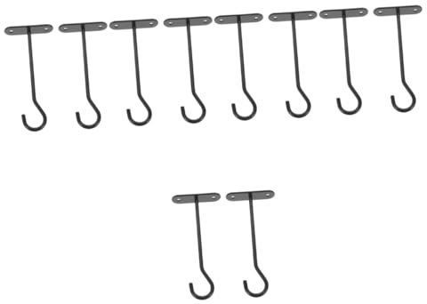 BESPORTBLE 10sets Ganci per Piante da Soffitto di Ganci Multi-Funzione per Piante Sospese Facile Installazione per Interni Ed Esterni Accessorio Decorativo Elegante per Casa e Giardino