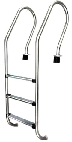 Poolleiter Schwimmbad Spezielle Rolltreppe Edelstahl Wasserleiter Verdickte Handlauftreppe Unterwasserkletterleiter Rutschfestes Pedal Solide Seitenteile für zusätzliche Stabilität(SF-215-1.2mm Embedd