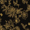 Papier Peint Adhesif Oiseau et Fleur,44 x 500cm Papier Peint Adhesif Noir et Or Papier Peint Fleuri Papier Peint Feuille Papier Peint Jungle Botanique Papier Peint Adhesif pour Meuble Chambre,Salon