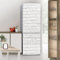 Fridge Wraps Stickers Kitchen Cover Full Doors, Sticker Full Covering Door Covers Skins Wall Kitchen Decal, White Retro Brick Wall