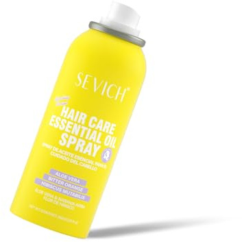 SEVICH Hair Care Essential Oil Spray, Travel-Friendly 80ml, Instant Hair Smoothing & Shine, Aloe Vera & Bitter Orange Extracts, Anti-Frizz Hair Mist for Damaged Hair, Compact Design for OnGo