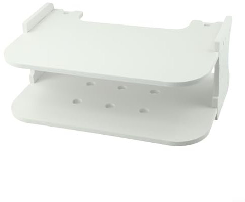 Punzonatrice a parete per router e console multimediali per riporre set top box e apparecchiature di gioco (semicerchio da 30 cm)
